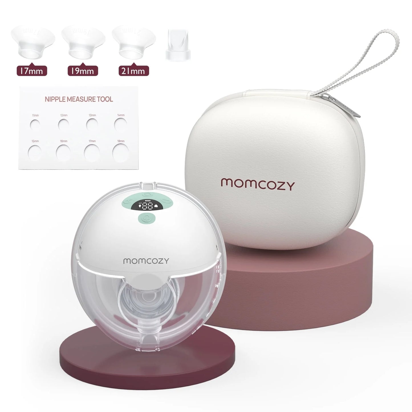 M5 Double Electric Breast Pump, Portable Breast Pump Green with Breast Pump Carrying Case, Green 2 Pack