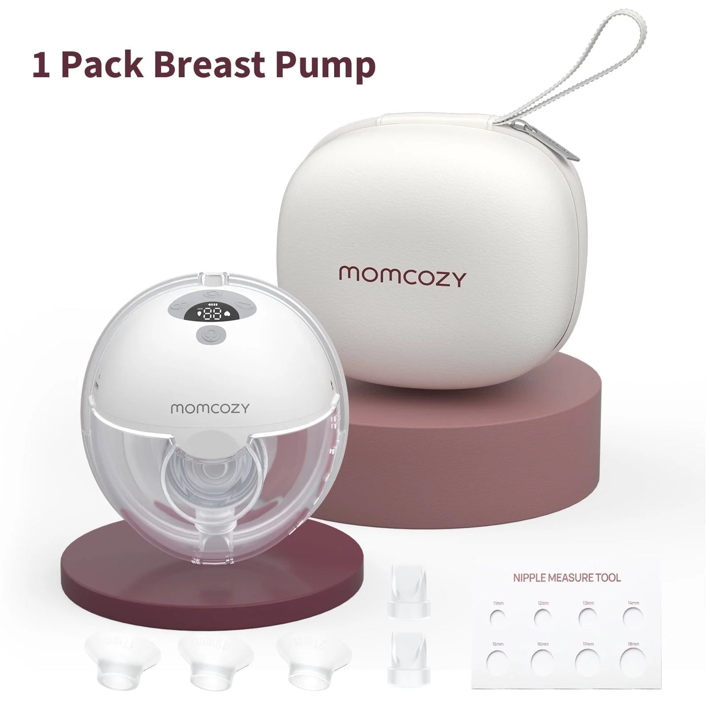 M5 Double Electric Breast Pump, Portable Breast Pump Green with Breast Pump Carrying Case, Green 2 Pack