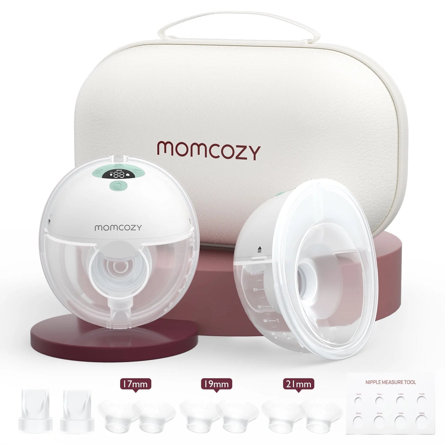 M5 Double Electric Breast Pump, Portable Breast Pump Green with Breast Pump Carrying Case, Green 2 Pack